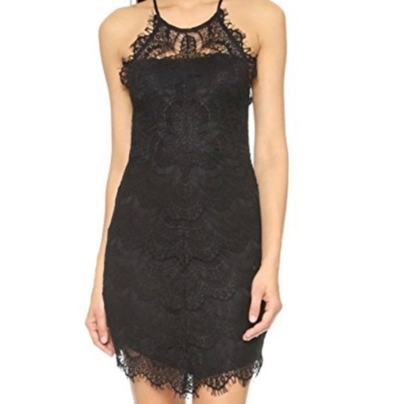 Free People black lace dress / party slip 🖤 - Picture 1 of 6